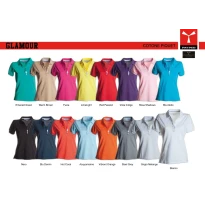 Liquidación total - Polo de manga corta 100% Algodón Glamour - Payper AY 7413 - Talla XL Rosa