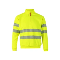 Sudadera con cremallera corta de trabajo Alta visibilidad Velilla RS 305704
