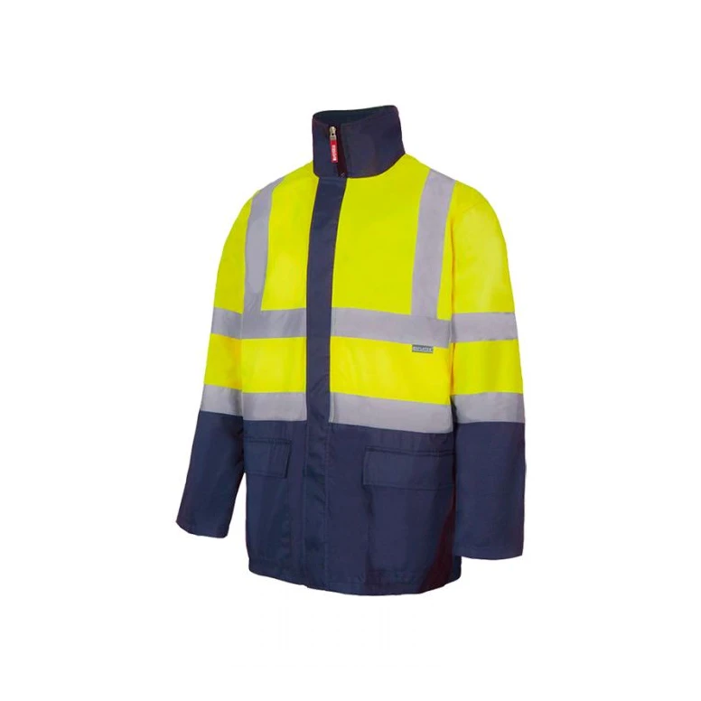 Parka bicolor 4 en 1 de trabajo Alta visibilidad Multibolsillos Velilla 306003