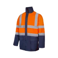 Parka bicolor 4 en 1 de trabajo Alta visibilidad Multibolsillos Velilla 306003