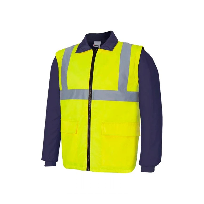 Parka bicolor 4 en 1 de trabajo Alta visibilidad Multibolsillos Velilla 306003