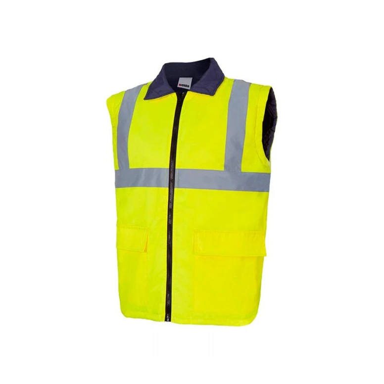 Parka bicolor 4 en 1 de trabajo Alta visibilidad Multibolsillos Velilla 306003