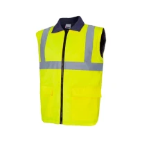 Parka bicolor 4 en 1 de trabajo Alta visibilidad Multibolsillos Velilla 306003
