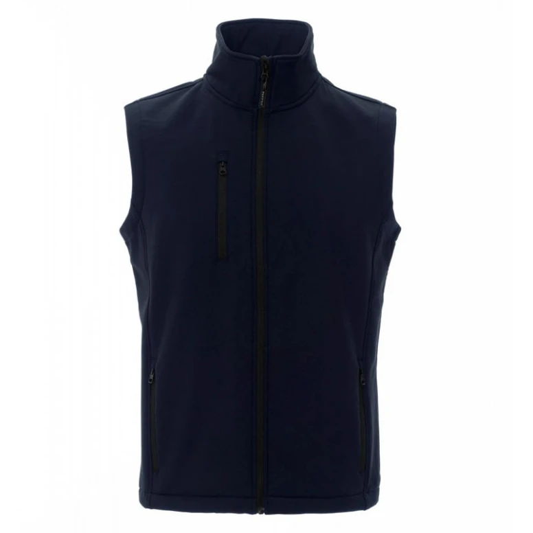 Liquidación total - Chaleco Softshell Multibolsillos Ergonomico a Due Strati Glasgow - Payper AY 7226 Talla L negro