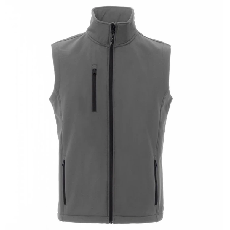 Liquidación total - Chaleco Softshell Multibolsillos Ergonomico a Due Strati Glasgow - Payper AY 7226 Talla L negro