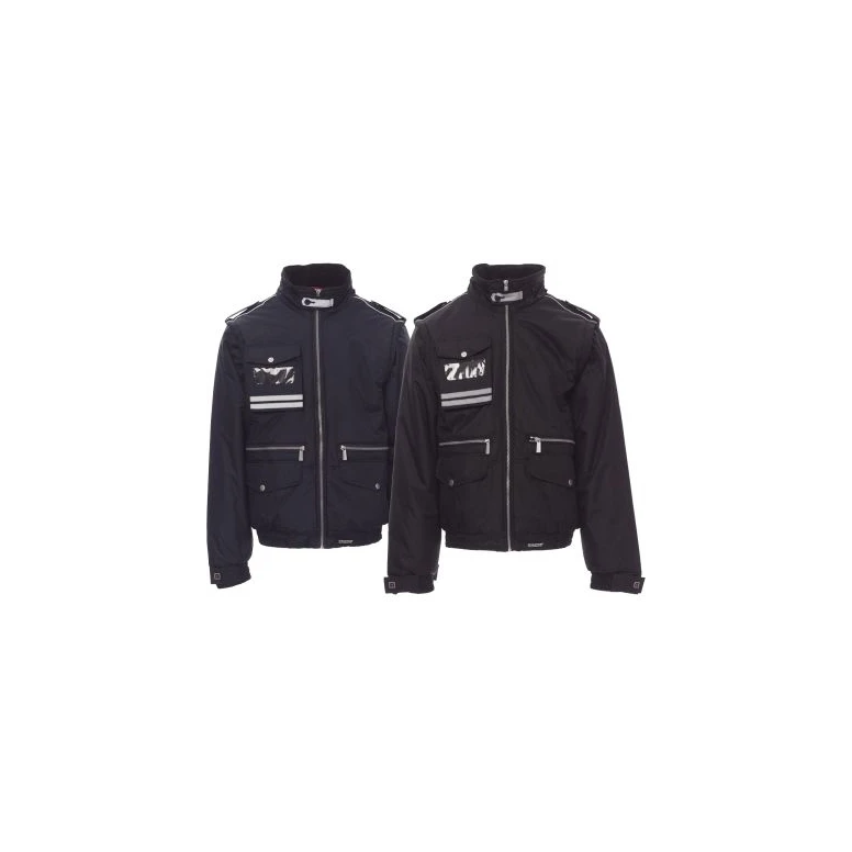 Liquidación total -Cazadora de trabajo multibolsillos con mangas desmontables Lancer - Payper AY 7241 Talla XL negro