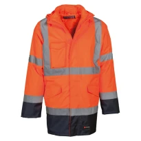 Parka Bicolor de trabajo 4 en 1 Alta Visibilidad Multibolsillos Payper Dockyard