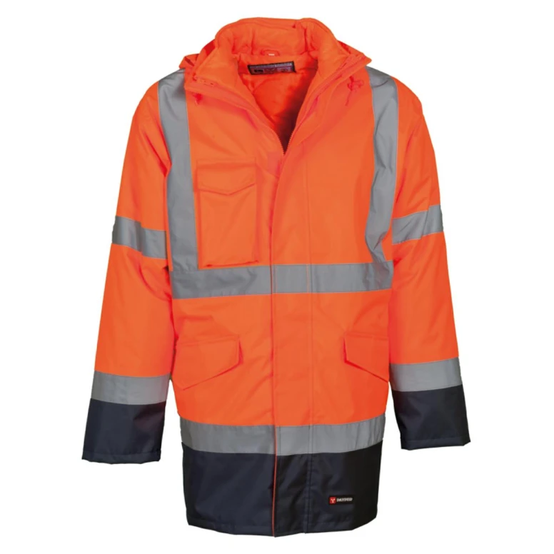 Parka Bicolor de trabajo 4 en 1 Alta Visibilidad Multibolsillos Payper Dockyard