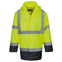 Parka Bicolor de trabajo 4 en 1 Alta Visibilidad Multibolsillos Payper Dockyard 2