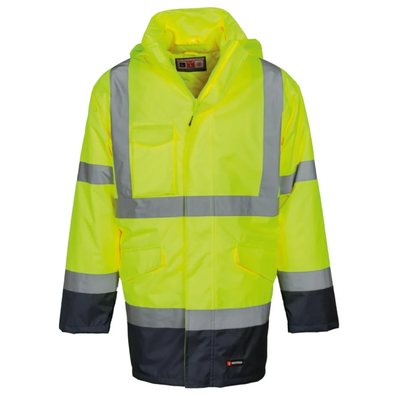 Parka Bicolor de trabajo 4 en 1 Alta Visibilidad Multibolsillos Payper Dockyard