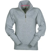 Sudadera de trabajo con media cremallera mangas y costuras reforzadas Miami+ Mujer - Payper