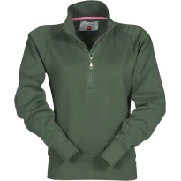 Sudadera de trabajo con media cremallera mangas y costuras reforzadas Miami+ Mujer - Payper
