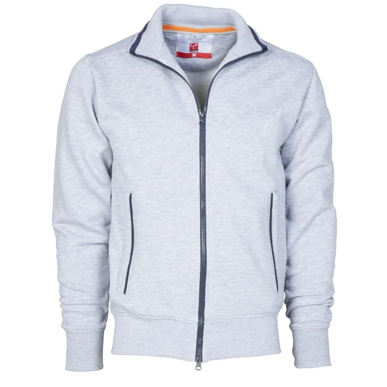 Liquidación total - Sudadera Cremallera completa Sydney - Payper AY 7530 Talla L negro/blanco