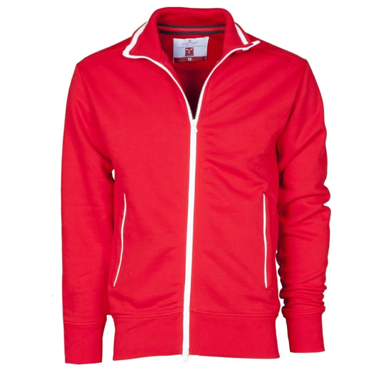 Liquidación total - Sudadera Cremallera completa Sydney - Payper AY 7530 Talla L negro/blanco