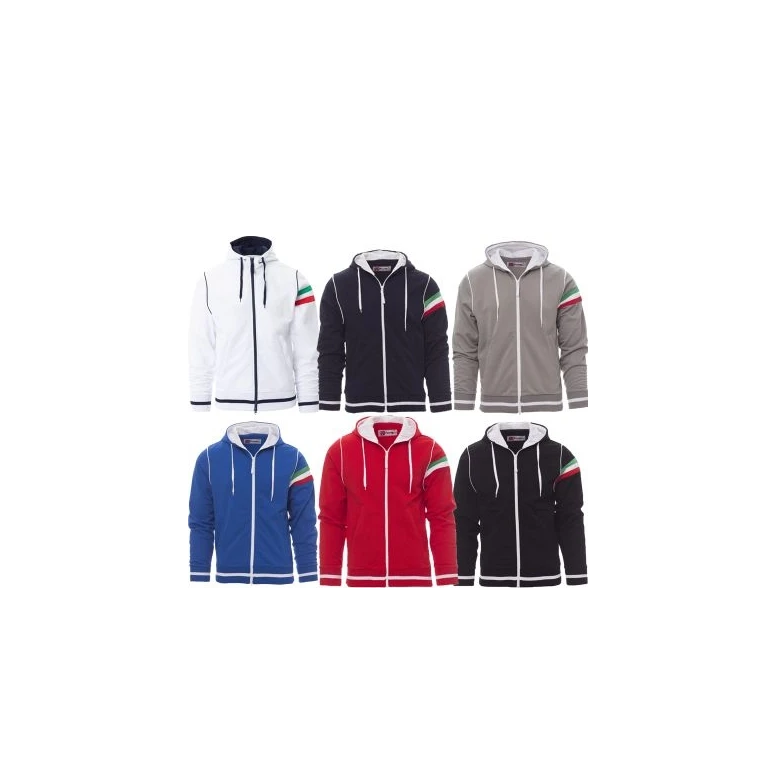 Liquidación total - Sudadera a Cremallera completa Con costuras Reforzadas Nevada - Payper AY 7549 Talla L gris