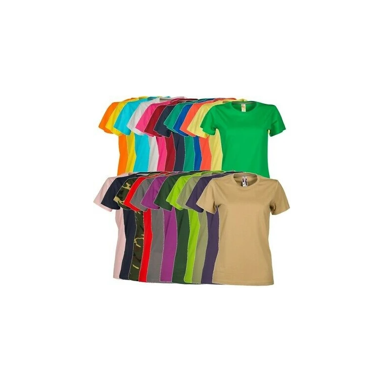 Sunset camiseta para mujer de cuello redondo de manga corta de algodón - Payper