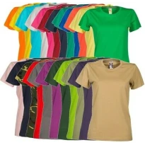 Sunset camiseta para mujer de cuello redondo de manga corta de algodón - Payper
