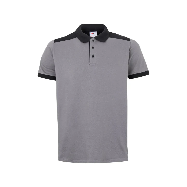 Polo bicolor de trabajo elástica Velilla 105519S