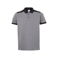 Polo bicolor de trabajo elástica Velilla 105519S