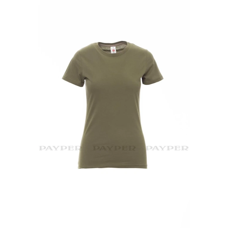 Sunset camiseta para mujer de cuello redondo de manga corta de algodón - Payper