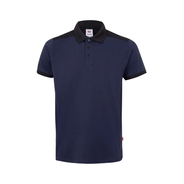 Polo bicolor de trabajo elástica Velilla 105519S