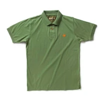 Liquidación total - Polo de trabajo Dike 100% Algodón Poise con el logo Dike en el lado del corazón 92121 color Verde Talla L