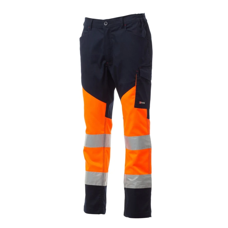 Pantalón Bicolor de trabajo Alta Visibilidad Multibolsillos unisex Payper Working AY 7588