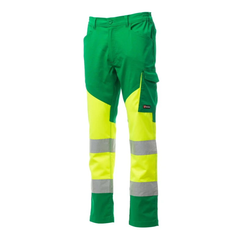 Pantalón Bicolor de trabajo Alta Visibilidad Multibolsillos unisex Payper Working AY 7588