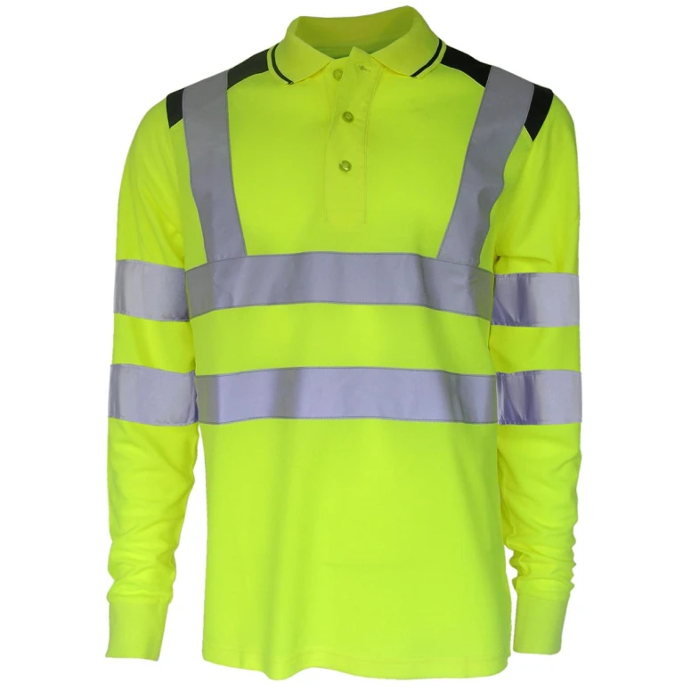 Polo Bicolor de trabajo de manga larga Alta Visibilidad Payper Guard+ Winter