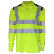 Polo Bicolor de trabajo de manga larga Alta Visibilidad Payper Guard+ Winter