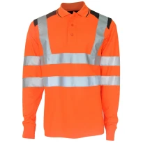 Polo Bicolor de trabajo de manga larga Alta Visibilidad Payper Guard+ Winter