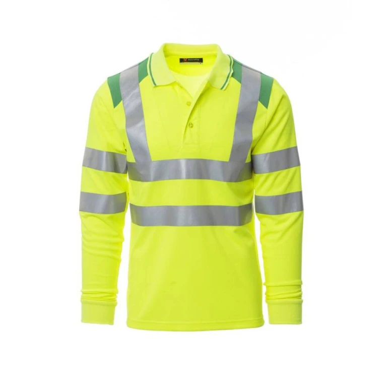Polo Bicolor de trabajo de manga larga Alta Visibilidad Payper Guard+ Winter