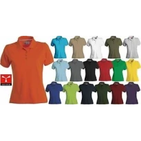 Polo de trabajo Venice para mujer de manga corta con refuerzos laterales en 100% Algodón - Payper