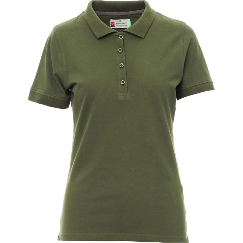 Polo de trabajo Venice para mujer de manga corta con refuerzos laterales en 100% Algodón - Payper