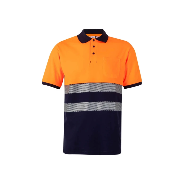 Polo bicolor de trabajo Alta visibilidad Velilla RS 305523