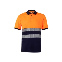 Polo bicolor de trabajo Alta visibilidad Velilla RS 305523
