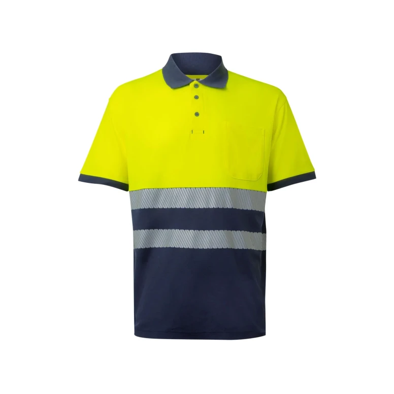 Polo bicolor de trabajo Alta visibilidad Velilla RS 305523