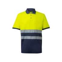 Polo bicolor de trabajo Alta visibilidad Velilla RS 305523