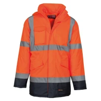 Parka Bicolor de trabajo Alta Visibilidad Multibolsillos Payper Yard AY 7589 2