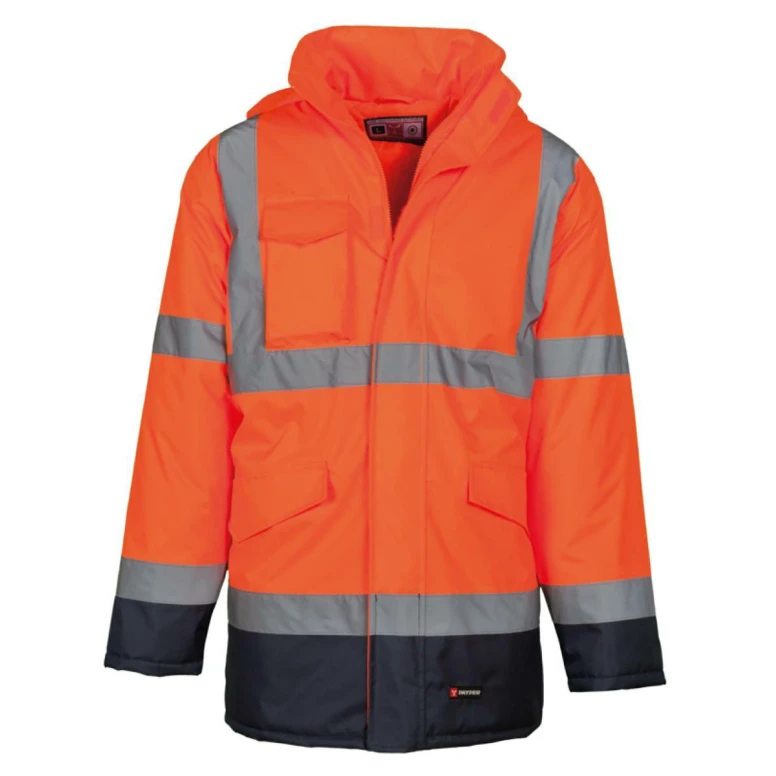 Parka Bicolor de trabajo Alta Visibilidad Multibolsillos Payper Yard AY 7589