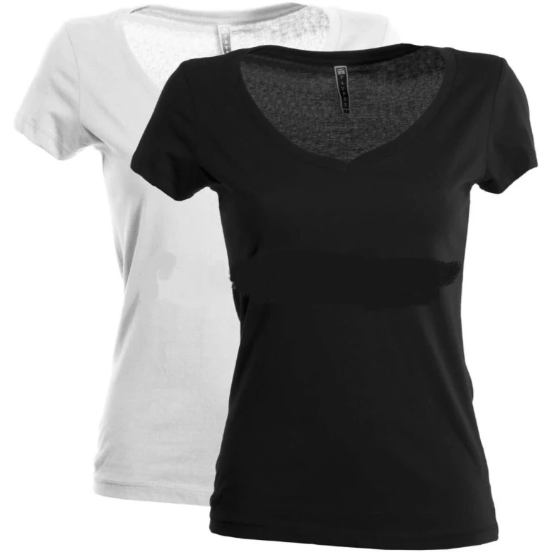Camiseta de cuello en V de manga corta en 100% Algodón Fencer - Payper