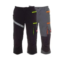 Pantalón de trabajo Unisex 3/4 Multibolsillos Stretch Payper Next 4W Pirate
