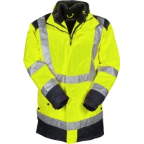 Parka Bicolor de trabajo 4 en 1 Alta Visibilidad Multibolsillos Payper Hisafe