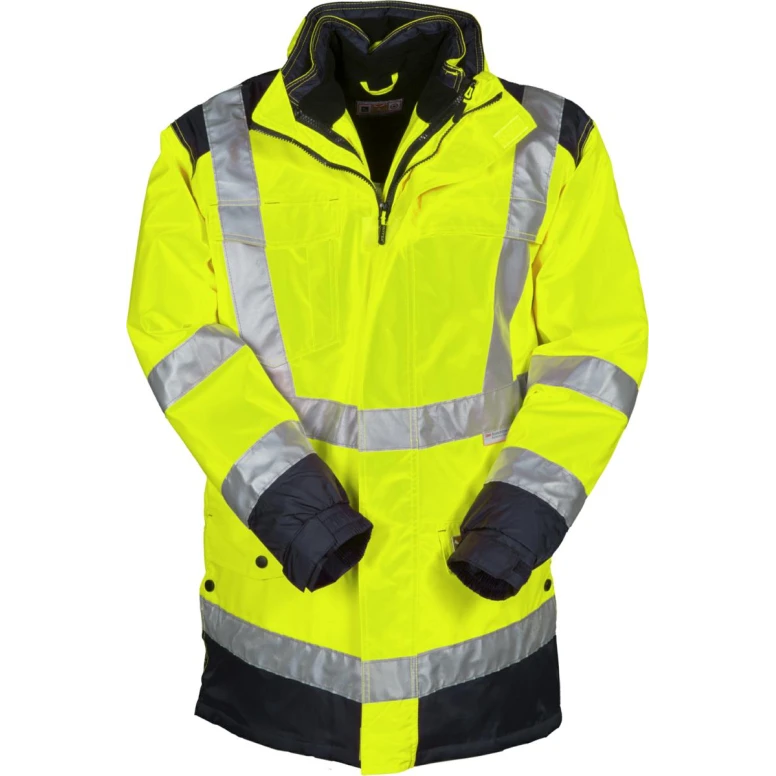 Parka Bicolor de trabajo 4 en 1 Alta Visibilidad Multibolsillos Payper Hisafe