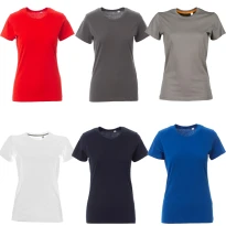 Camiseta de cuello redondo de manga corta 100% Algodón Free Mujer - Payper