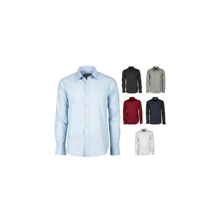 Liquidación total - Camisa de trabajo Stretch Image - Payper - Talla L Burdeos