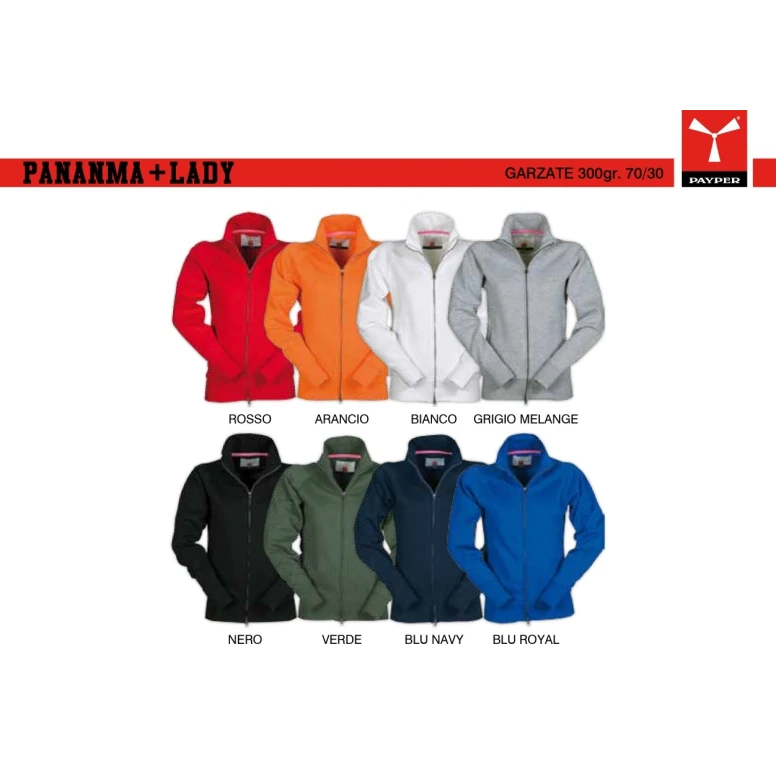 Sudadera con cremallera completa Panama Mujer - Payper