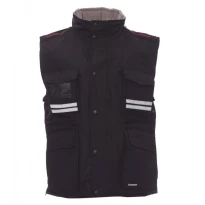 Multibolsillos Chaleco Softshell con interior acolchado y capucha desmontable Flight - Payper