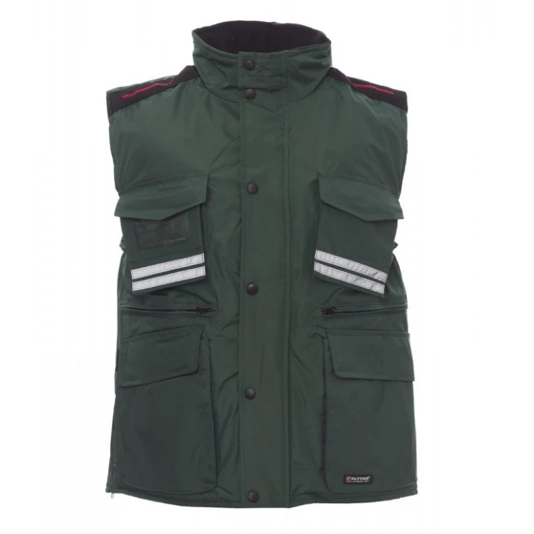Multibolsillos Chaleco Softshell con interior acolchado y capucha desmontable Flight - Payper