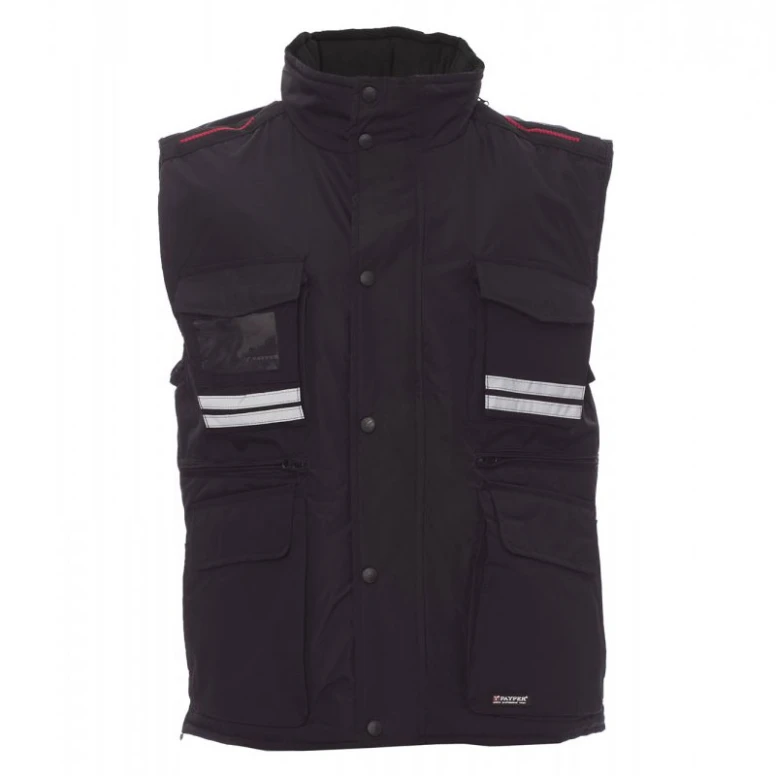 Multibolsillos Chaleco Softshell con interior acolchado y capucha desmontable Flight - Payper